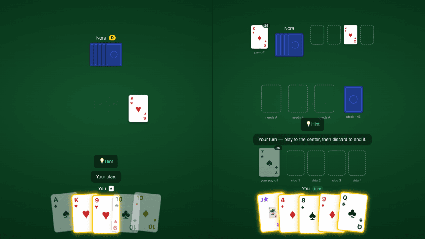 Card Night: Free multiplayer card games with a coach that teaches you as you play